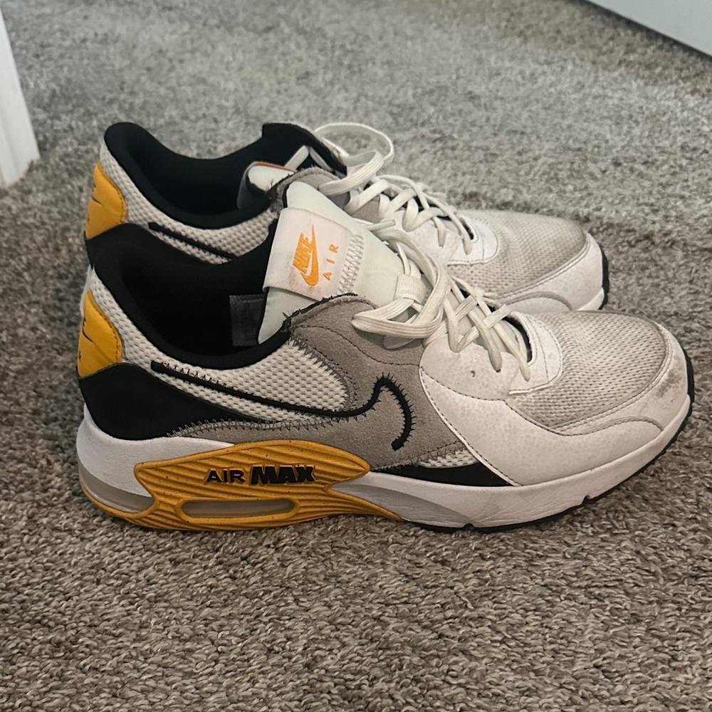 Nike Air Max Sneakers - White, Black, Yellow